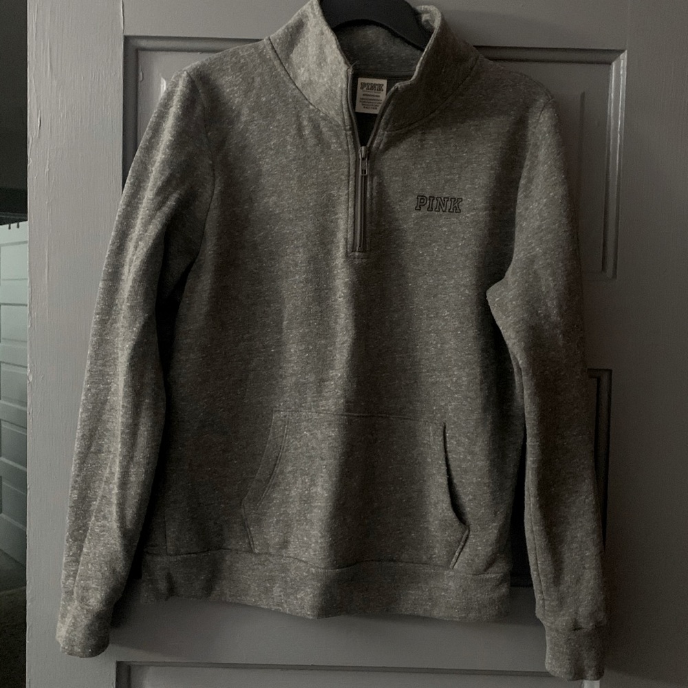 Pink quarter zip